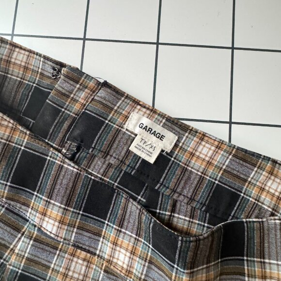 Plaid Mini Skirt Garage - Picture 2 of 4